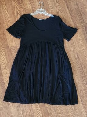 Annabelle Black Mini Empire Waist Dress
